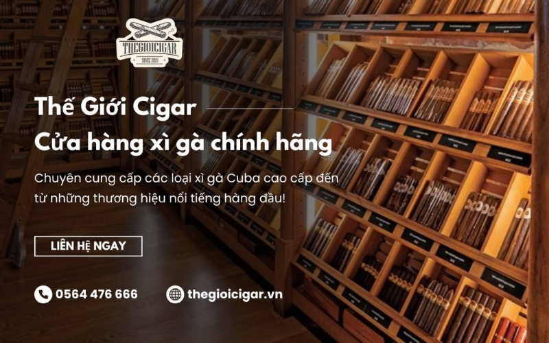 Cửa hàng bán xì gà Cuba chính hãng Thế Giới Cigar